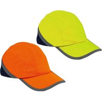 BERRETTO ANTIURTO CON VISIERA in poliestere - colore giallo