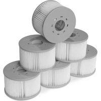 Lot de 6 Cartouches filtrantes pour Spa Gonflable Mspa. filtres pour Spa Gonflable - Crezuo
