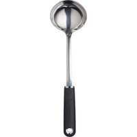 MasterClass MCSGNWSSL - Louche à soupe de avec manche de soft grip, acier inoxydable, couleur noir