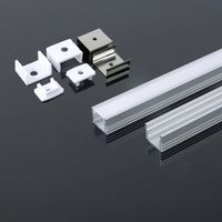 V-Tac – Profilé aluminium argenté pour bande LED – Longueur 2000 mm – Largeur 17,4 mm – Épaisseur 12,1 mm – Finition satinée