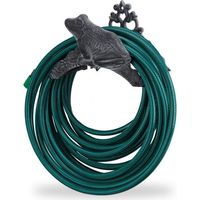 Hose holder in cast iron with frog motif