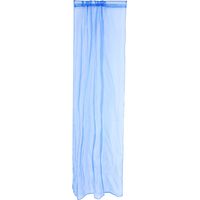 Rideau transparent à œillets pour fenêtre, chambre, balcon, habillage de fenêtre (bleu foncé)