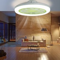 E27 Lamp Head Ceiling Dual-purpose Fan Lamp 3-Gear Adjustment Small Ceiling Fan Light for Kids Room Bedroom