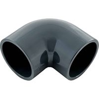 Coude 90° PVC femelle à coller Lot de 2 50mm Lot de 2