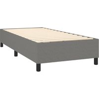 Rete a doghe su gambe giroletto 90x200 cm tessuto grigio scuro TDL0207096