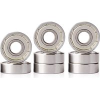 608 ZZ Roulements Longboard Roulements à roulettes, les planches à roulettes, les scooters 8 Pièces(8 mm x 22 mm x 7 mm)