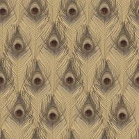 Galerie Organic Textures Peacock Feathers Gold Wallpaper Nature Feature Wall