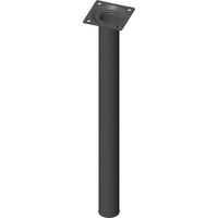 Möbelfüße Tischbeine rund Möbelbeine ø 30 mm Länge 400 mm Stahl schwarz