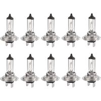 10pcs H7 12V 55W Super Bright Bulbs, Long Lasting Xenon Halogen Bulb for Low Beam, High Beam –