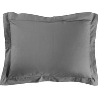 Taie d'oreiller Lina 57fils coton - 50x70 cm - anthracite