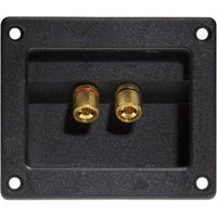 5 Bornier Pour Enceinte - Carre - Dore
