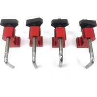Lot de 6 Pince de positionnement à angle droit pour le travail du bois Précision 90 degrés 140mm Fixation carrée en forme de L Fixation auxiliaire Épissage Conseil Charpentier Règle carrée Outil de tr