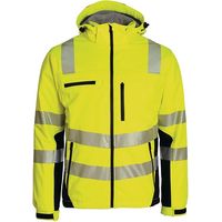 Winter-Warnschutzsoftshelljacke Gr.XL gelb-schwarz ASATEX
