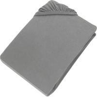 SCHÖNER WOHNEN sábana ajustable BASIC - 1 unidad 100x200 cm, gris