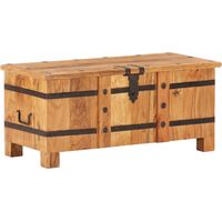 Coffre 90x40x40 cm Bois d'acacia solide vidaXL
