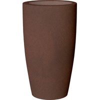Moovere – Jardinière ronde en polyéthylène 70 cm – Résistante aux UV – Volume de plantation 15,8L – Pour intérieur et extérieur – Bronze