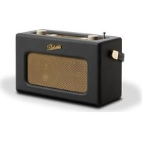 Tragbarer DAB-Radio - ROBERTS - REVIVAL RD 70 BK - Bluetooth - Holz- und Leder-Materialien - Schwarz