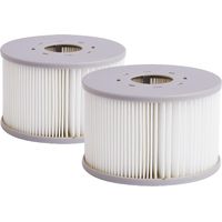 Mspa – Lot de 2 filtres à cartouches pour spa semi-rigide – Filtration efficace – Compatible avec spas NAPUKA et MAKEMO – Matériau ABS