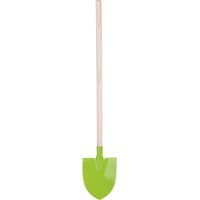 Pelle en bois et métal vert pour enfants – Manche en bois confortable – Tête en métal robuste – Dimensions 14,3 x 5,0 x 80,5 cm – Kids In The Garden