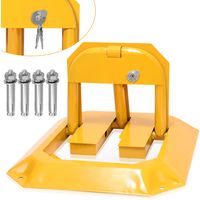 Randaco Barrière de parking 1x Poteau de délimitationpliable Poteau de délimitation de parking
