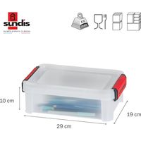 Clip'n Store 2,5L Transparente Aufbewahrungsbox SUNDIS
