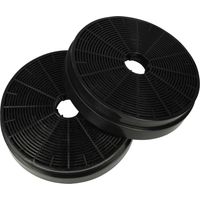 vhbw 2x Aktivkohlefilter kompatibel mit Klarstein Zarah, Royal Flush Eco, Zola, Zelda, Balzac, Aurica Dunstabzugshaube - 17,5 cm