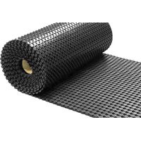 Vivol – Tapis caillebotis caoutchouc 100 cm – Épaisseur 10 mm – Antidérapant pour zones humides – Drainage efficace et insonorisation