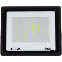 Projecteur LED extérieur 100W, lumière blanche froide 10000LM 6500K, étanche IP66, 144 LED, lumières extérieures de jardin, Patio, Garage - RWProjecteur seul