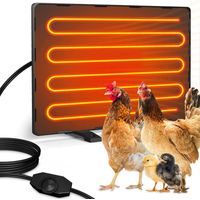 Zoternen Plaque chauffante pour animaux – Noir, idéale pour poulaillers, niches et couveuses