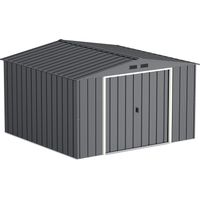 Duramax 61251 Capanno in Metallo Ecologico 10 x 10, Anthracite
