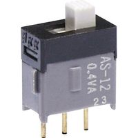 NKK Switches AS12AP AS12AP Interrupteur à glissière 28 V DC/AC 0.1 A 1 x On/On 1 pc(s) D75916
