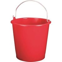 Seau Ménage 10l Gradué Rouge - Aluminium Et Plastiq