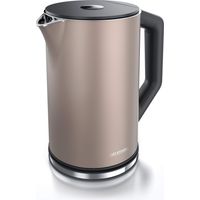 arendo - Bollitore Acqua Elettrico da 1.5L 2200W - Eco Controllo Temperatura - Temperatura Regolabile 40-100°C - Parete Doppia - in Acciaio Inossidabile - Senza BPA - Bronzo