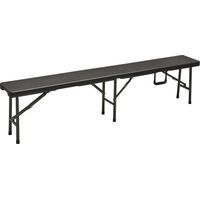 Bancs pliants de camping en acier et en résine Roard 180 cm Camping Polyrattan Levante