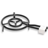 Briebe MOD500 Brûleur à Gaz, Double Anneau à Paella 50cm pour Poêles à Paella de 42 à 70 cm Ø Noir