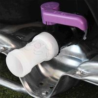 Negomix – Prolongateur S60x6 pour cuve de récupération d'eau – Raccord fileté 60mm – Déport de 10cm pour installation facile
