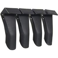 Set mit 4 schwarzen Felgenschonern aus Kunststoff für Reifenwechsel