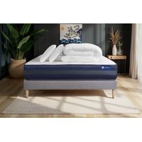 Pacchetto letto completo - Materasso 140x200cm + Box spring con doghe (kit) + 2 cuscini + Piumino - Actilatex Tech