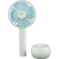 VENTILADOR DE MANO SOGO VEN-SS-21445 PORTATIL RECARGABLE 4W BCO/AZUL