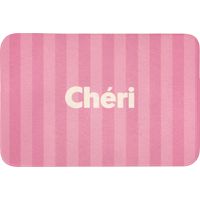 TAPIS DE TOILETTE Rayé - Rose - Chéri 90x60 cm