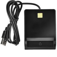 Lecteur de cartes à puce pour cartes d'identité, CAC, DNIE, ATM, IC, SIM et carte bancaire, connecteur pour Windows
