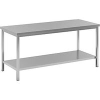 eurokraft basic Tavolo da lavoro in acciaio inox 1 ripiano