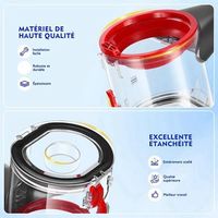 1 jeu de couleurs : voir photo. Matière : plastique. Compatible avec les aspirateurs Dyson V7, V8, SV10 et SV11.