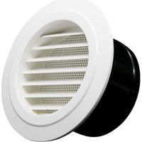Lüftungsgitter, schräge Lüftungsgitter, geeignet für einen Öffnungsdurchmesser von 125 mm