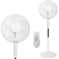 Floor fan standing fan 45w - 3 modes 5 blades timer remote control
