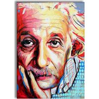 Albert - Quadro Canvas Contemporaneo su telaio in legno - Misura: 70x100 cm