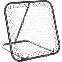 Rebondisseur de football pliable Kickback Goal Mur de rebond 5 niveaux pour baseball et basket-ball, métal noir 78 x 84 x 65-78 cm