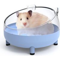 Vassoio di sabbia blu per criceti - Design colorato, antipolvere, perfetto per piccoli animali, facile da pulire e robusto, ideale per gabbie di criceti e gerbilli