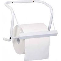 Dévidoir mural pour rouleau papier 30cm – Acier blanc – Fixation murale – Pour garages et ateliers – Global Hygiene