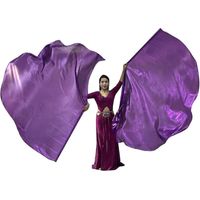 Set aus Lobpreis- und Anbetungstanzbannern, Tanzaccessoires, Kostüm für religiöse Aufführungen FAN0686 (Lila)